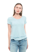Short Sleeve Mock Layer Tee