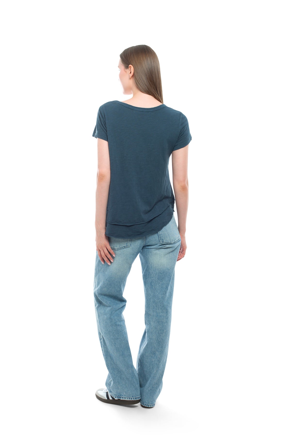 Short Sleeve Mock Layer Tee