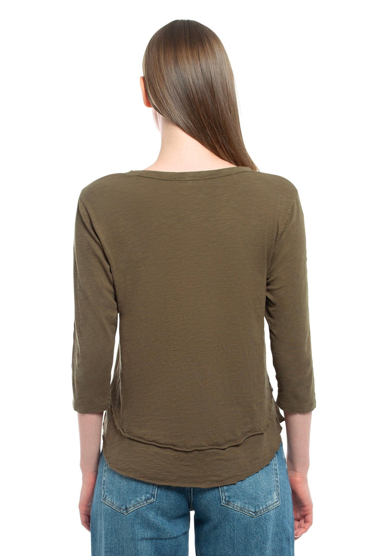 3/4 Sleeve Mock Layer