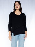 Crew 3/4 Sleeve EZ Cross Over Hem Shirt