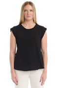 Ruched shoulder tee